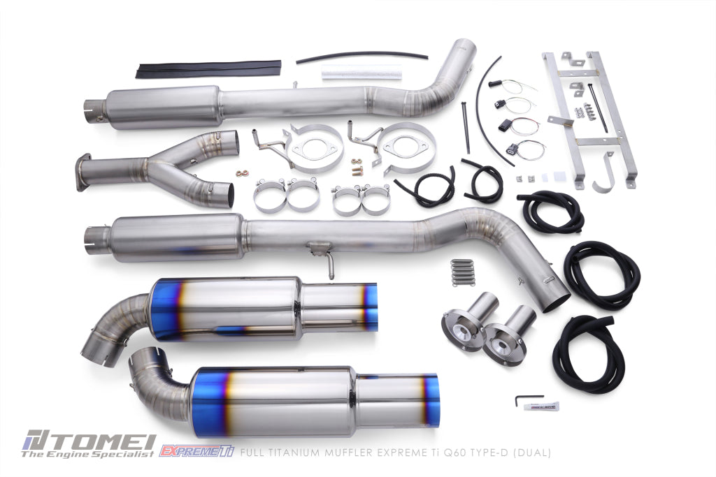 TOMEI FULL TITANIUM MUFFLER EXPREME Ti Q60 TYPE-D (DUAL)