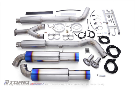 TOMEI FULL TITANIUM MUFFLER EXPREME Ti Q50 TYPE-D (DUAL)