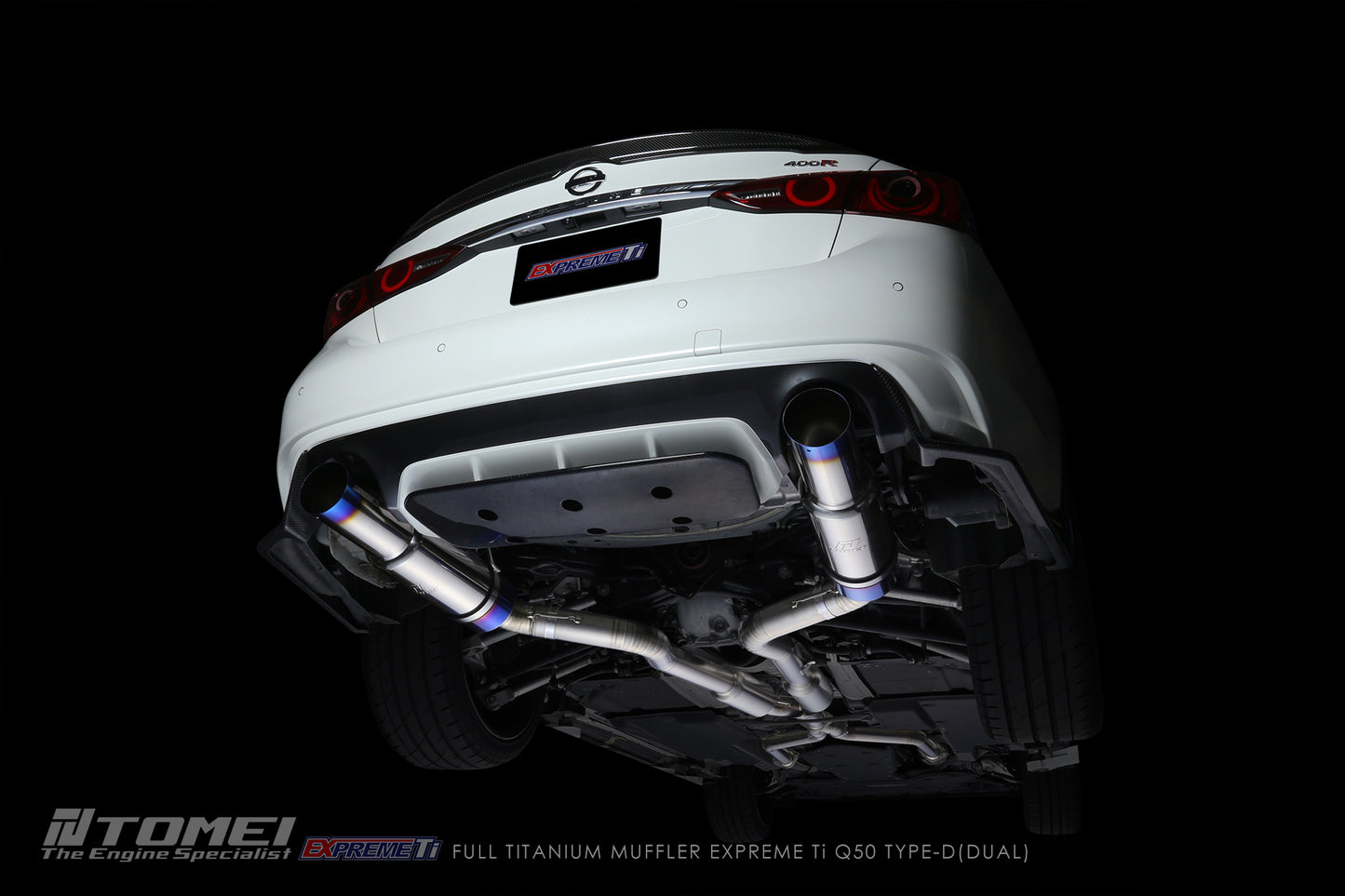 TOMEI FULL TITANIUM MUFFLER EXPREME Ti Q50 TYPE-D (DUAL)