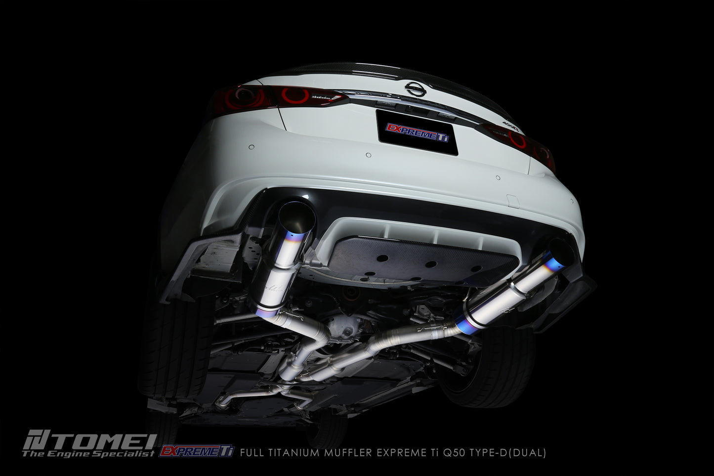 TOMEI FULL TITANIUM MUFFLER EXPREME Ti Q50 TYPE-D (DUAL)