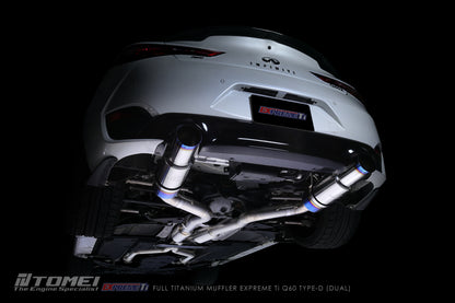 TOMEI FULL TITANIUM MUFFLER EXPREME Ti Q60 TYPE-D (DUAL)