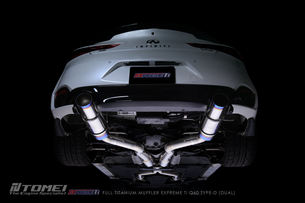 TOMEI FULL TITANIUM MUFFLER EXPREME Ti Q60 TYPE-D (DUAL)
