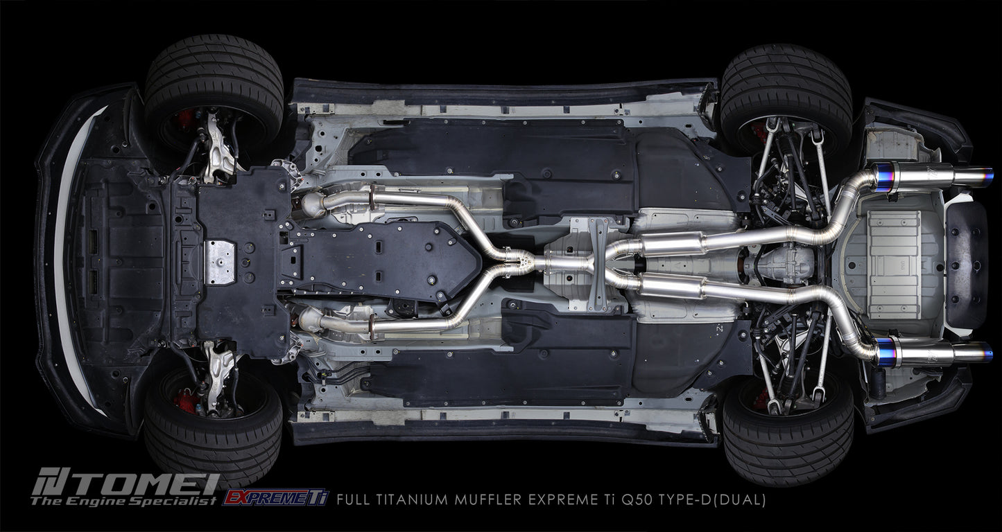 TOMEI FULL TITANIUM MUFFLER EXPREME Ti Q50 TYPE-D (DUAL)