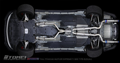 TOMEI FULL TITANIUM MUFFLER EXPREME Ti Q50 TYPE-D (DUAL)