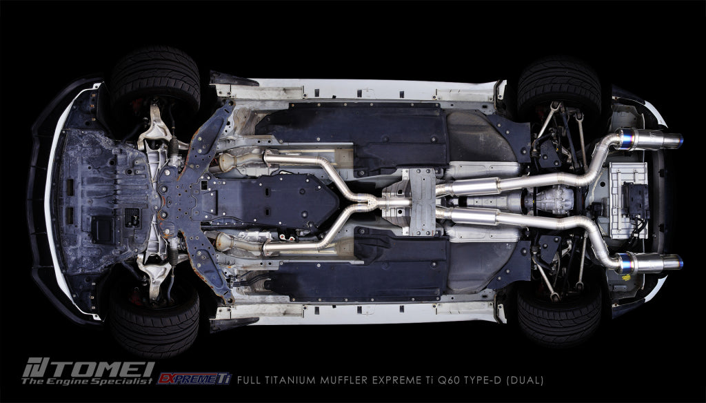 TOMEI FULL TITANIUM MUFFLER EXPREME Ti Q60 TYPE-D (DUAL)