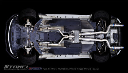 TOMEI FULL TITANIUM MUFFLER EXPREME Ti Q60 TYPE-D (DUAL)