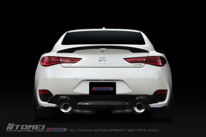 TOMEI FULL TITANIUM MUFFLER EXPREME Ti Q60 TYPE-D (DUAL)