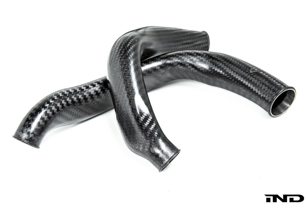 Eventuri BMW F8X M2C M3 M4 S55 Black Carbon Charge Pipe Set - Matte