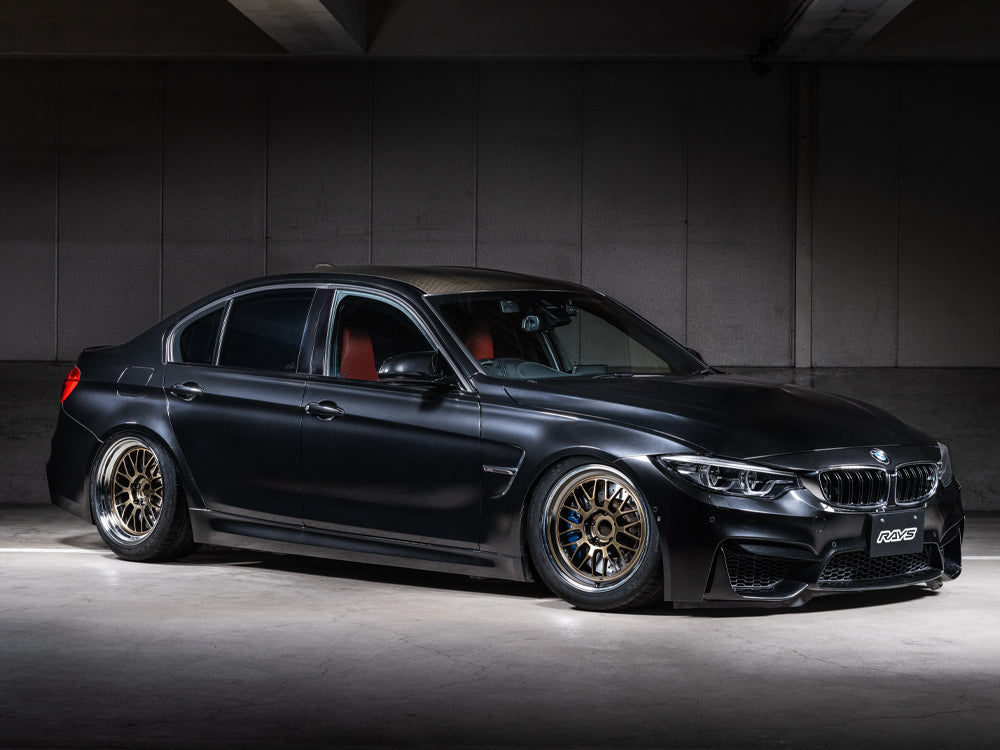 Volk Racing 21A - 18x9.5 +22 / 18x10.5 +22 / 5x120 - Dark Gunmetal / Rim DC (BMW E90 M3 / E92 M3 / E93 M3 Fitment) *Set of 4*