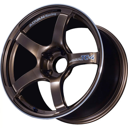 Advan TC-4 - 18x9.5 / +45 / 5x100 - Racing Umber Bronze & Ring *Set of 4*