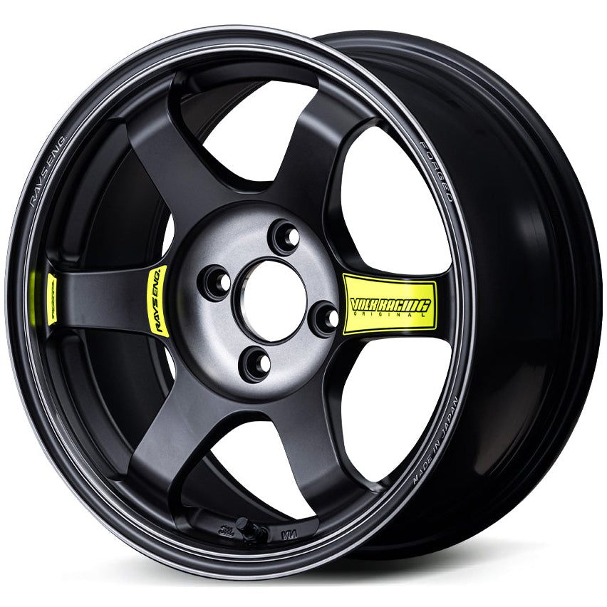Volk Racing TE37 Saga SL M-Spec - 15x8 / +25 / 4x100 - Pressed Black *Set of 4*