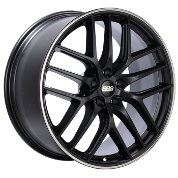 BBS CC-R 20x9 5x112 ET25 Satin Graphite Diamond Cut Polished Rim Protector Wheel -82mm PFS Required